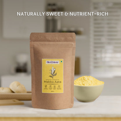 Premium Makka (Maize Flour) Atta | Naturally Sweet, Nutrient-Rich, Gluten-Free Flour