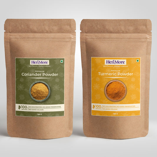 Premium Coriander Powder & Turmeric Powder Combo Pack