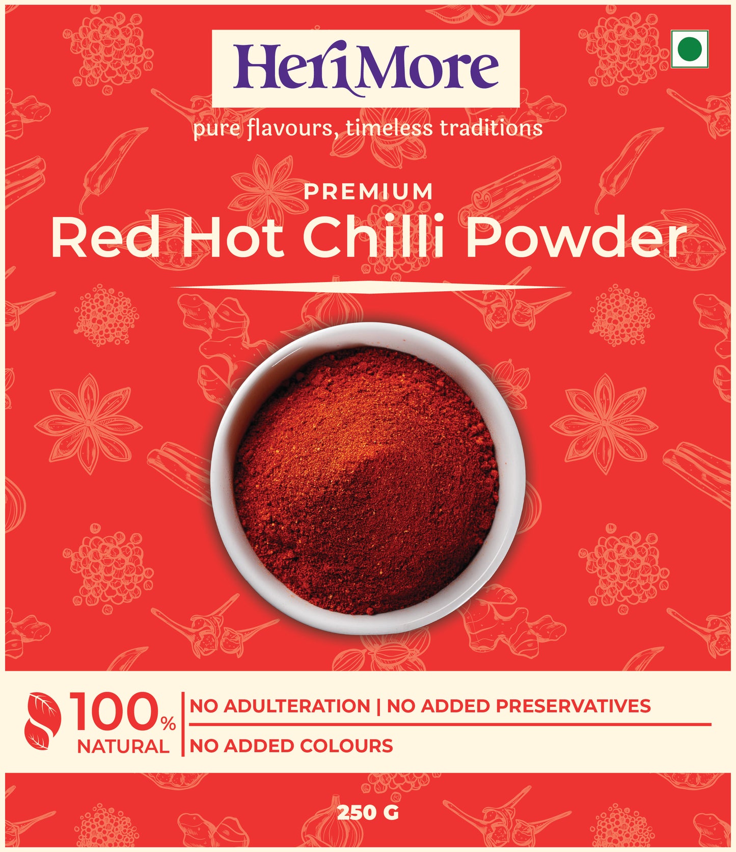 Premium Red Hot Chilli Powder | Fiery Flavour, Antioxidant-Rich