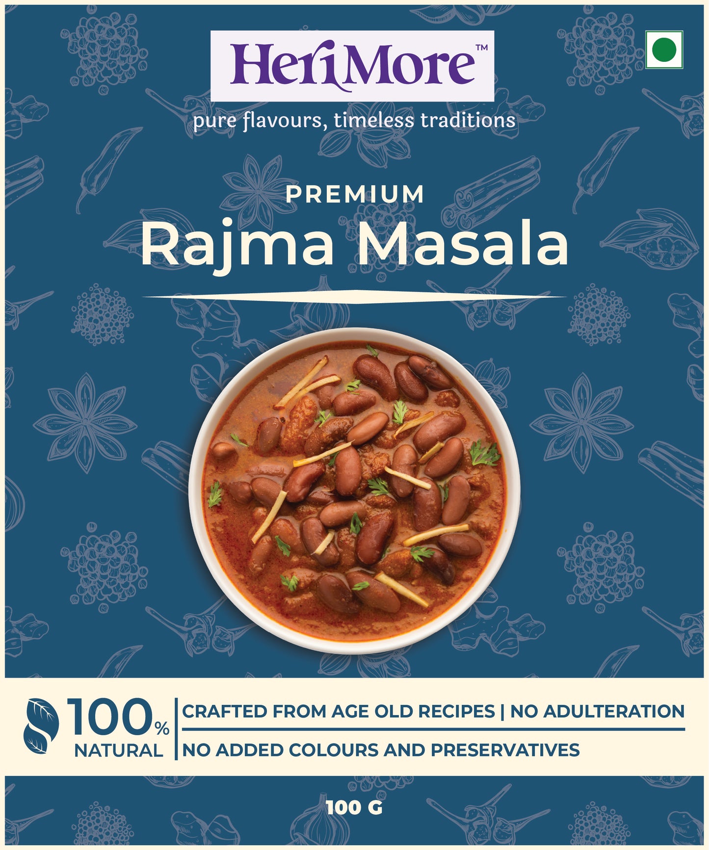 Premium Rajma Masala | 100 G | Soulful Protein Goodness